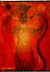 private collection
my brother my self
16x 20 inches
spirit figures visionary healers acrylic painting wood
