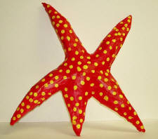 papier mache starfish