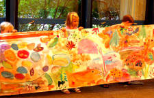 marine art camp mural
